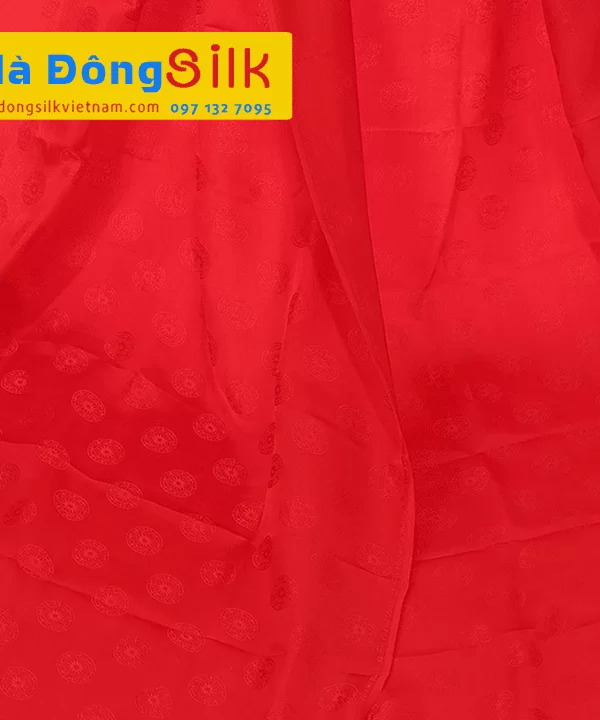 Bộ Áo Dài Lụa Hà Đông Họa Tiết Trống Đồng 70% tơ tằm MNV-LHD19