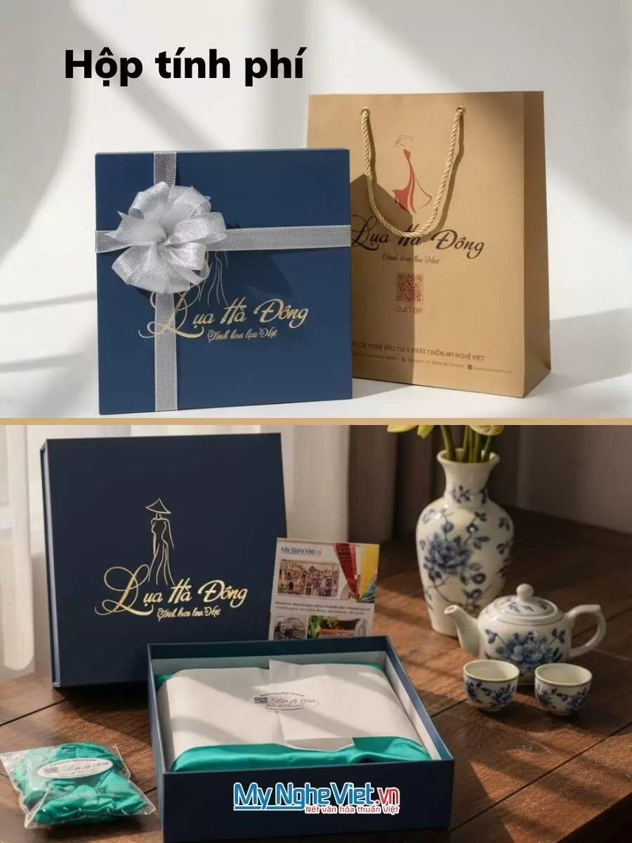 Vải lụa Hà Đông thọ dơi xanh mint 1m khổ 90 MNV-LNL08-10 - Ảnh 4