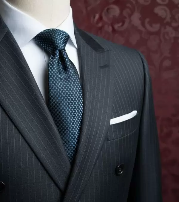 Cà vạt lụa tơ tằm họa tiết ô vuông xanh nhạt MNV-CRV66