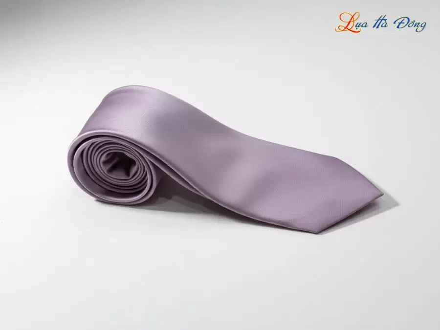 Cà vạt lụa tơ tằm trơn màu hồng