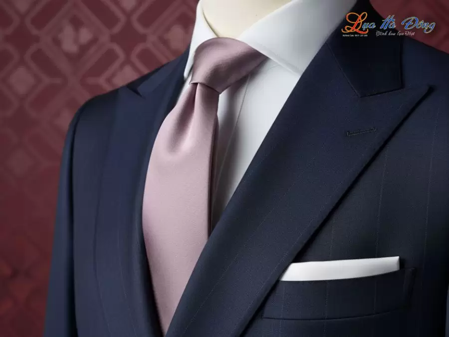 Cà vạt lụa tơ tằm trơn màu hồng