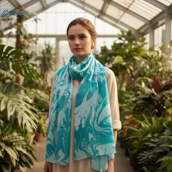 Khăn Lụa Tơ Tằm Thủy Ấn