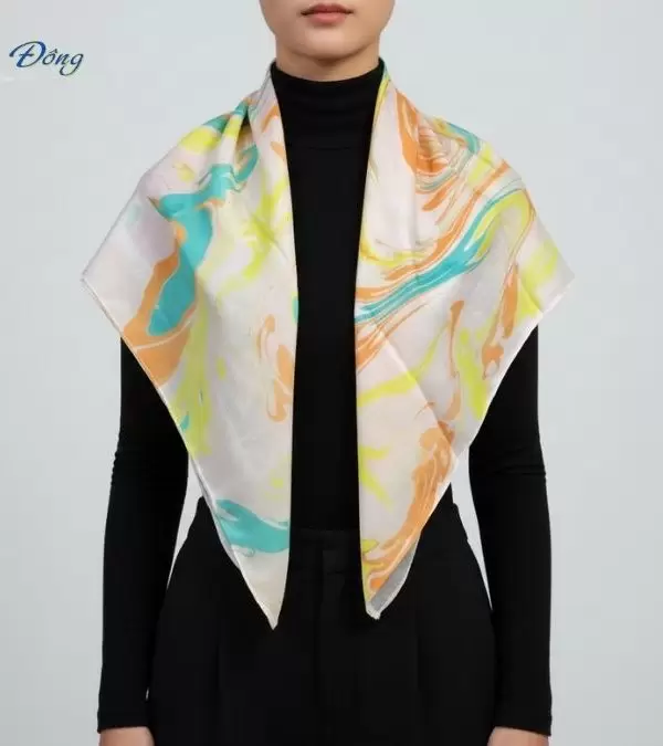 Khăn Lụa Tơ Tằm Thủy Ấn