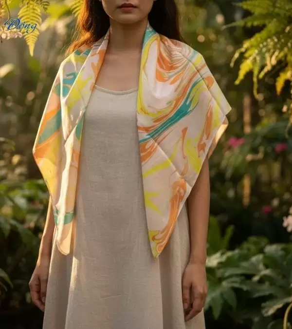 Khăn Lụa Tơ Tằm Thủy Ấn