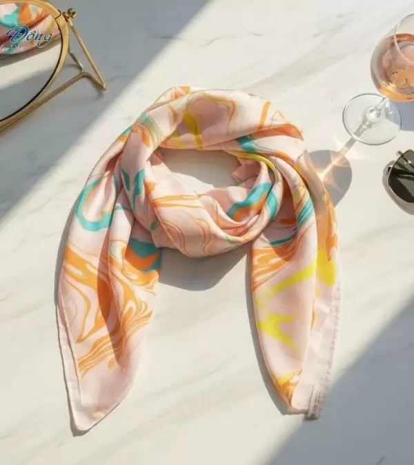 Khăn Lụa Tơ Tằm Thủy Ấn