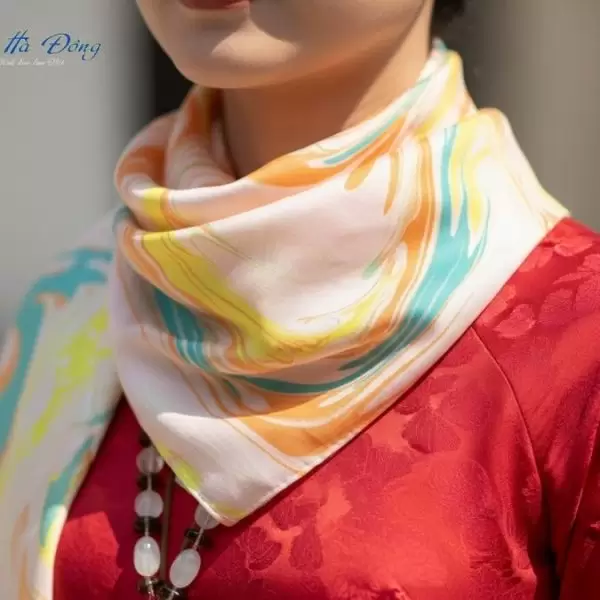 Khăn Lụa Tơ Tằm Thủy Ấn