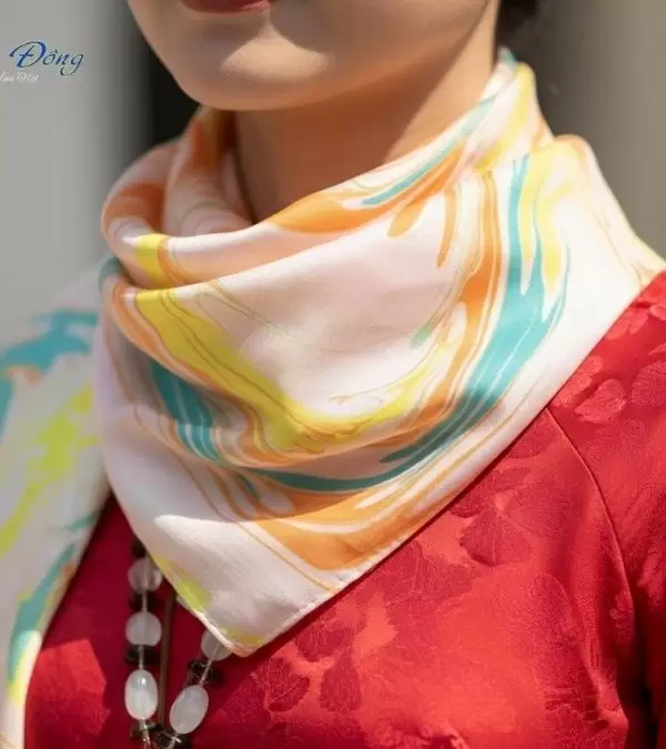 Khăn Lụa Tơ Tằm Thủy Ấn