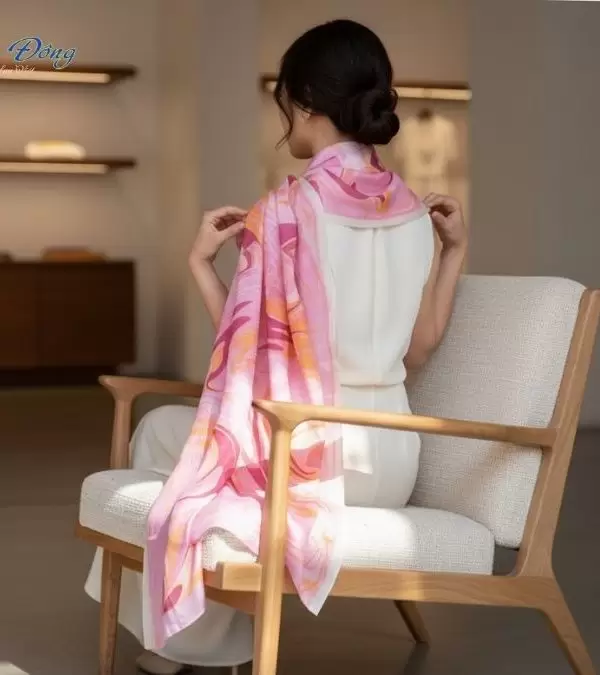 Khăn Lụa Tơ Tằm Thủy Ấn