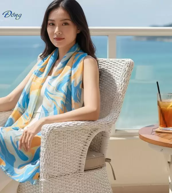 Khăn Lụa Tơ Tằm Thủy Ấn