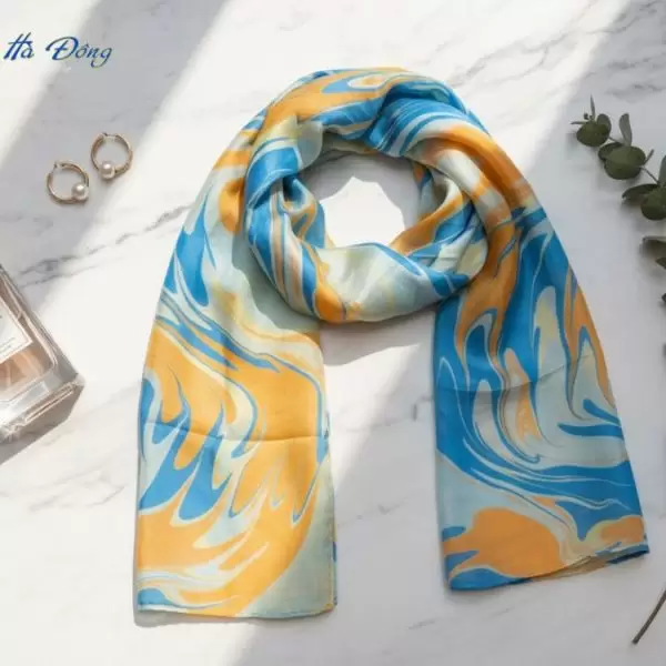 Khăn Lụa Tơ Tằm Thủy Ấn