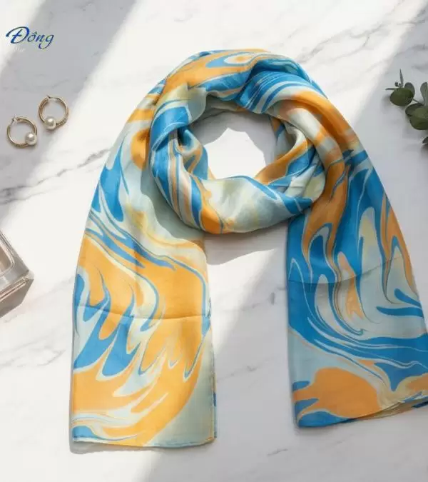 Khăn Lụa Tơ Tằm Thủy Ấn