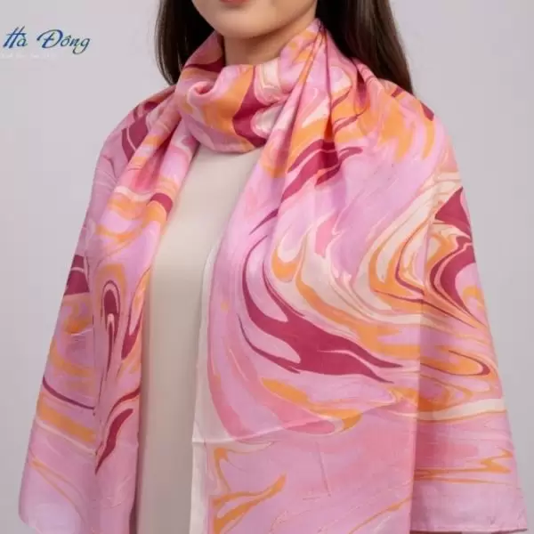 Khăn Lụa Tơ Tằm Thủy Ấn