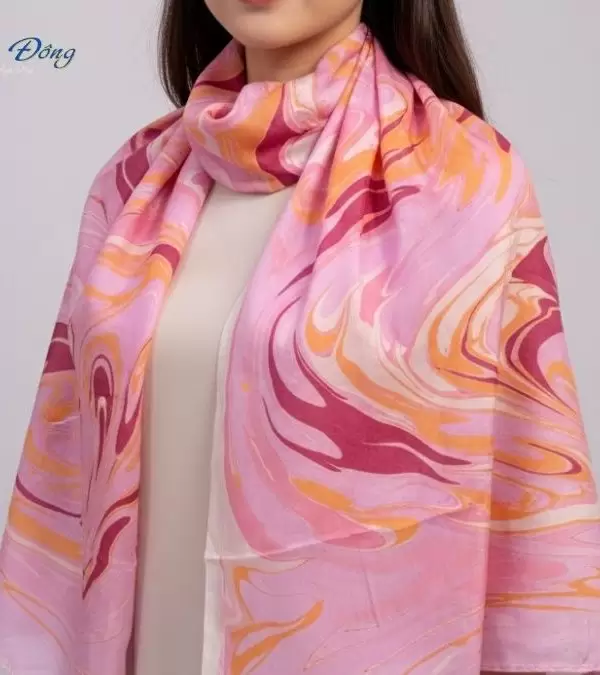 Khăn Lụa Tơ Tằm Thủy Ấn