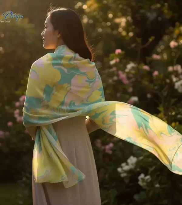 Khăn Lụa Tơ Tằm Thủy Ấn