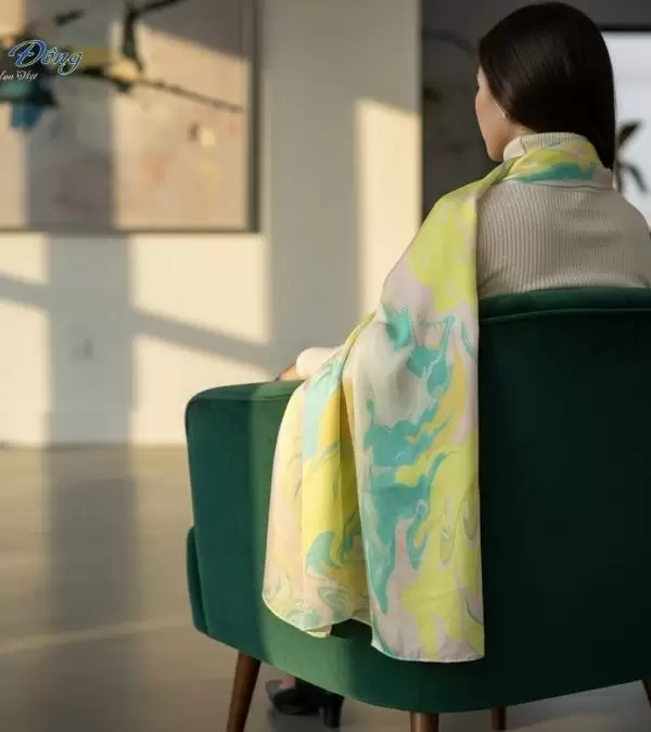 Khăn Lụa Tơ Tằm Thủy Ấn