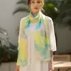 Khăn lụa tơ tằm vẽ thủy ấn