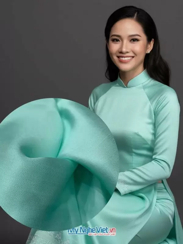 Vải lụa satin 2 da xanh- xanh dương 6m LPTST10