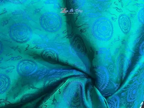 Alternative view of Vải Lụa Hà Đông Trống Đồng Xanh Cổ Vịt 3.7m MNV-LHD37/19