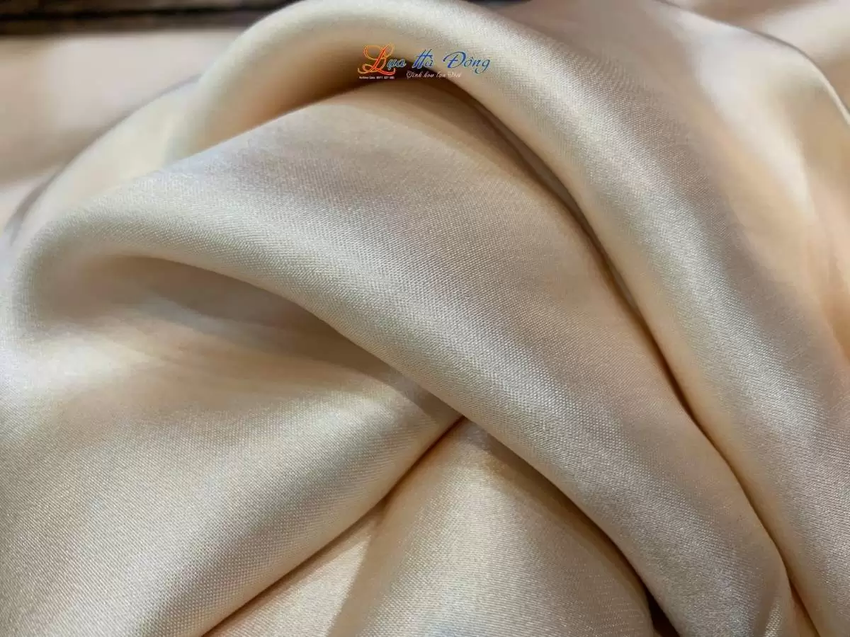 Vải lụa satin trơn ngọc trai 2.3m khổ 90cm