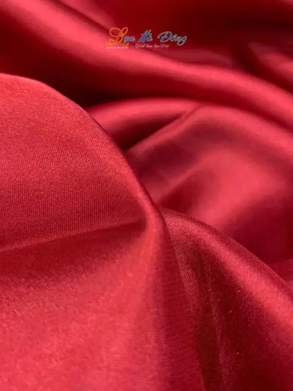 Vải lụa satin trơn đỏ đô 3.7m khổ 90 MNV-LTA37/2