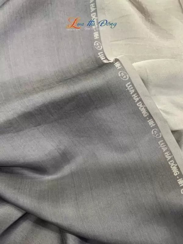 Vải lụa satin trơn xám 2.3m khổ 90cm