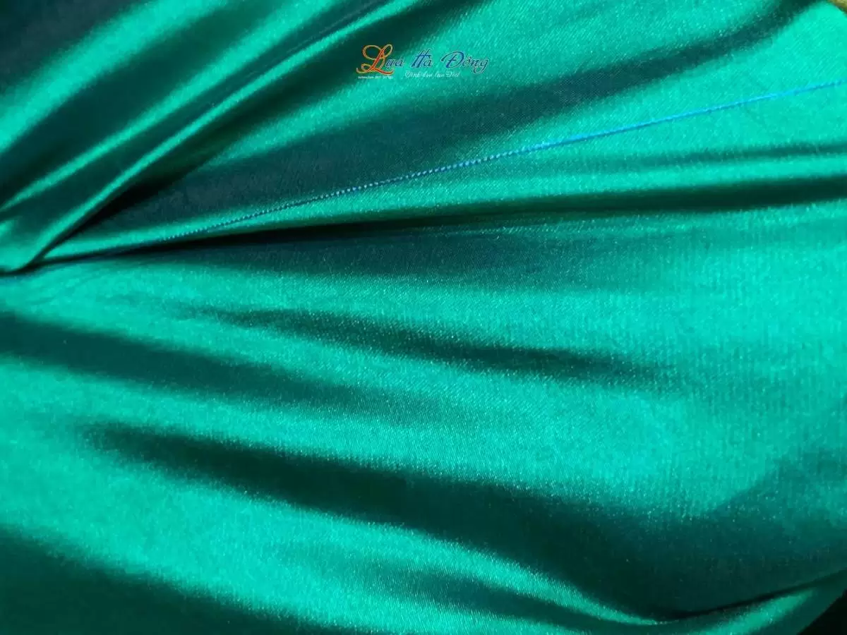 Vải lụa trơn satin Xanh Cổ Vịt 2.3m MNV-LPTT02