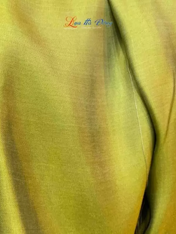 Vải lụa satin trơn 2.3m 2 da màu vàng khổ 90cm
