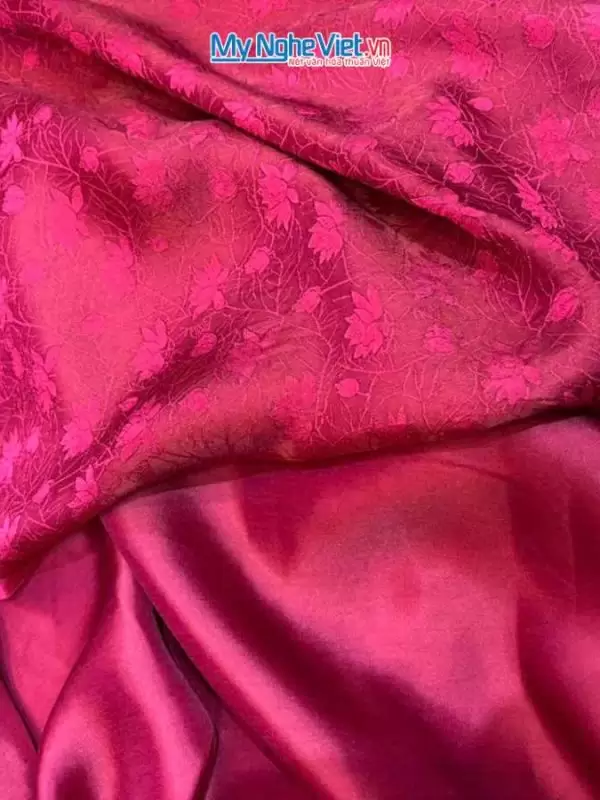 Alternative view of Vải Lụa HĐ sen dây đỏ mận 3.7m MNV-LHD37/29