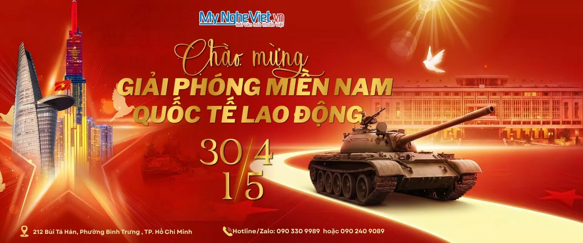 Chúc mừng ngày giải phóng miền Nam 30/4