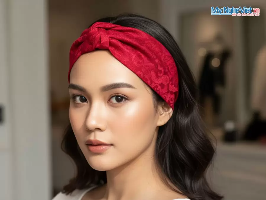 Quà tặng băng đô lụa