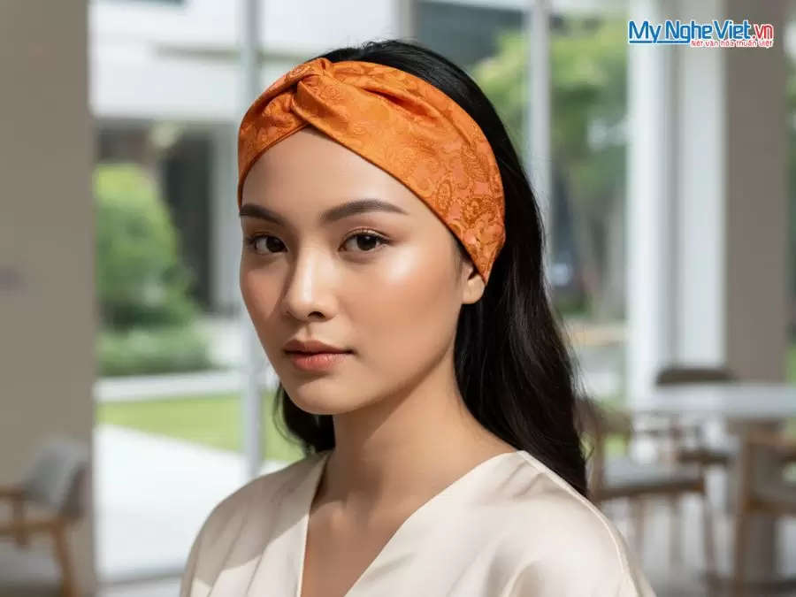 Quà tặng băng đô lụa