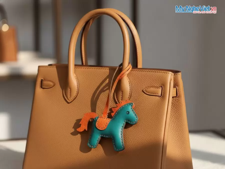 Quà tặng móc khóa ngựa bằng da