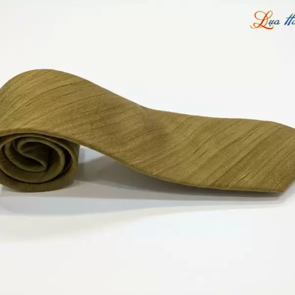 Cà vạt lụa đũi cao cấp màu xanh rêu