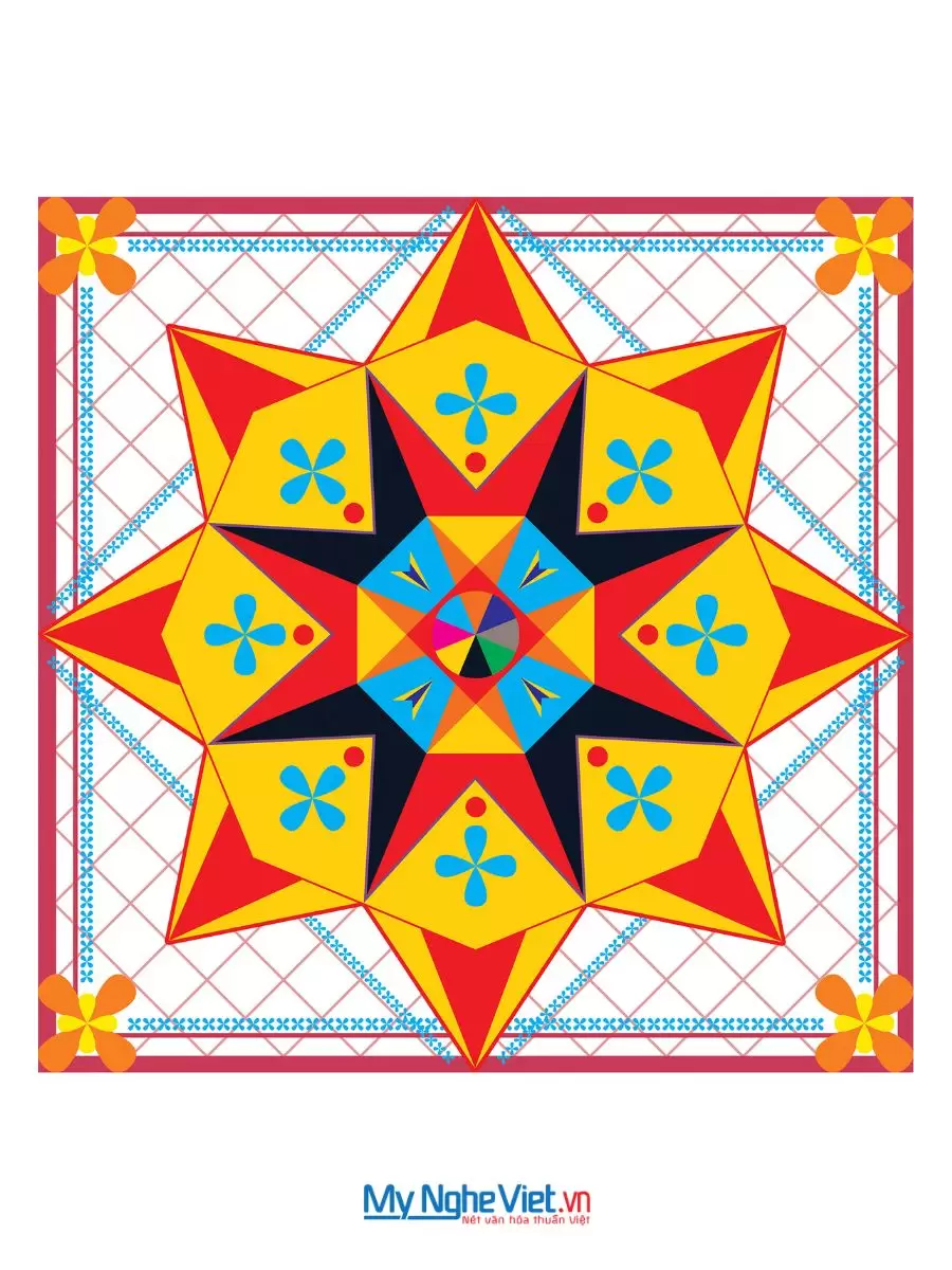 Khăn Lụa Tơ Tằm 100% In Họa Tiết Nghệ Thuật – Khăn Vuông 54x54cm KLPM55 - Ảnh 8