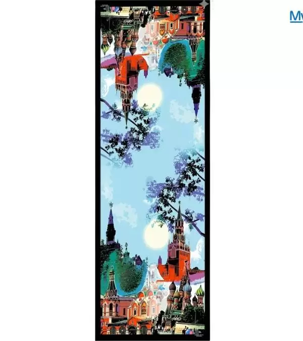 Khăn Lụa Tơ Tằm 100% Silk In Họa Tiết Nghệ Thuật