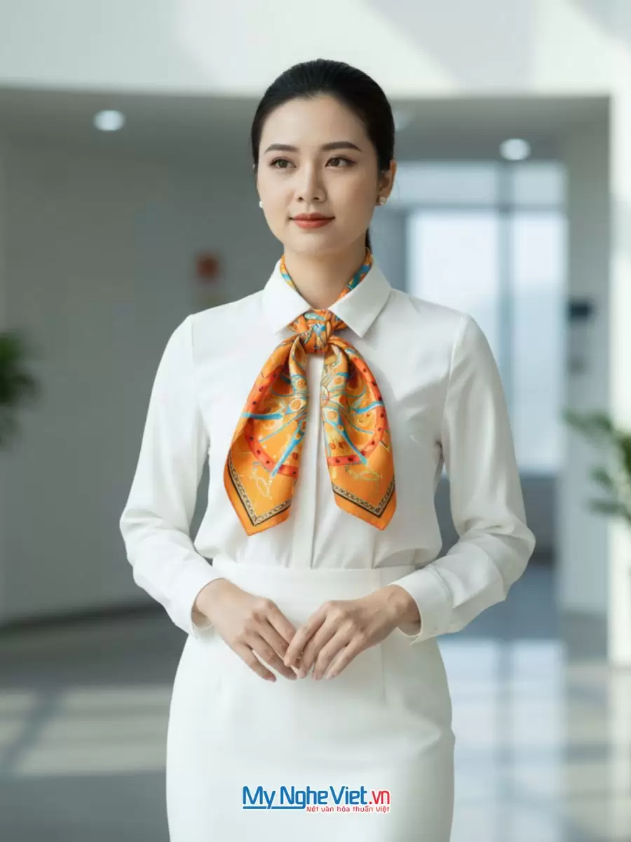 Khăn Lụa Tơ Tằm 100% Silk In Họa Tiết Nghệ Thuật – Khăn Vuông 60x60cm KLPM66 - Ảnh 27