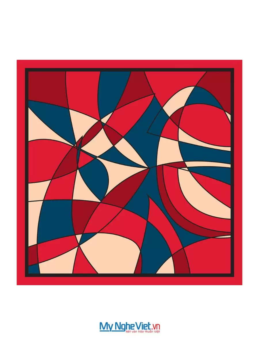 Khăn Lụa Tơ Tằm 100% Silk In Họa Tiết Nghệ Thuật – Khăn Vuông 60x60cm KLPM66 - Ảnh 20