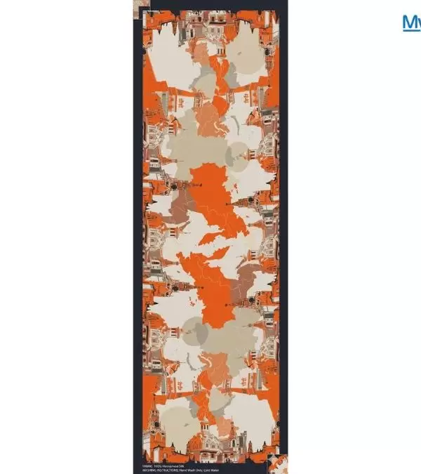 Khăn Lụa Tơ Tằm 100% Silk In Họa Tiết Nghệ Thuật