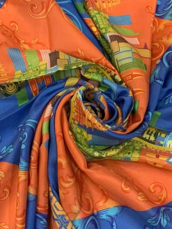 Khăn lụa tơ tằm in họa tiết nghệ thuật