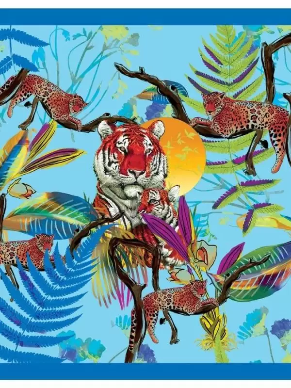 Khăn lụa tơ tằm in họa tiết nghệ thuật