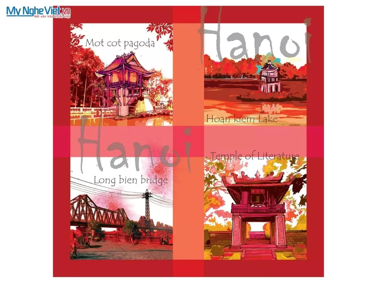 Khăn lụa tơ tằm in họa tiết nghệ thuật