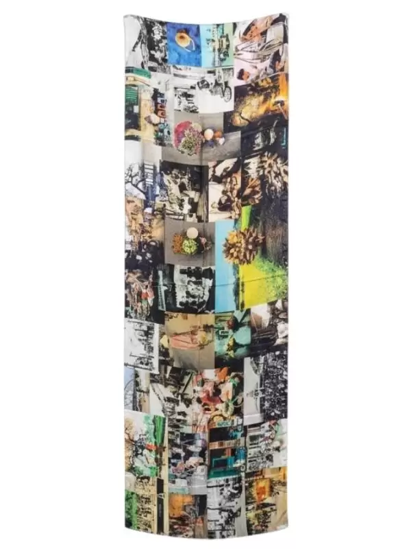 Khăn lụa tơ tằm in họa tiết nghệ thuật cao cấp