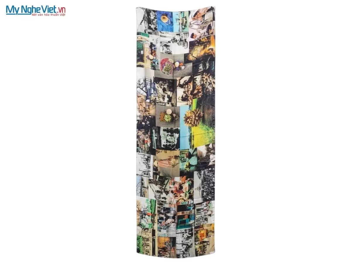 Khăn lụa tơ tằm in họa tiết nghệ thuật cao cấp