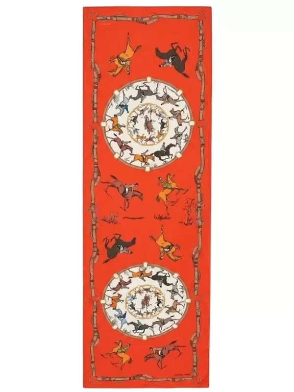 Khăn lụa tơ tằm in họa tiết nghệ thuật cao cấp