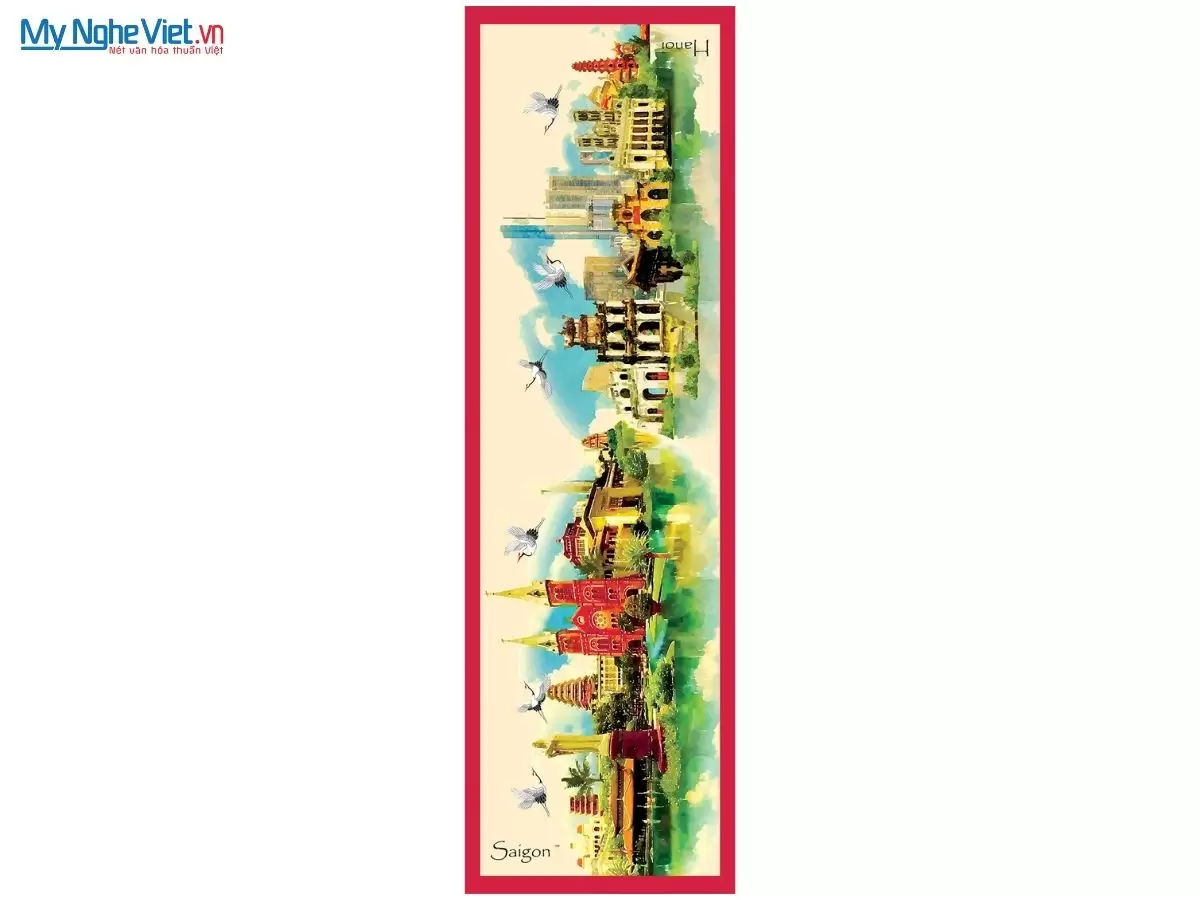 Khăn lụa tơ tằm in họa tiết nghệ thuật cao cấp