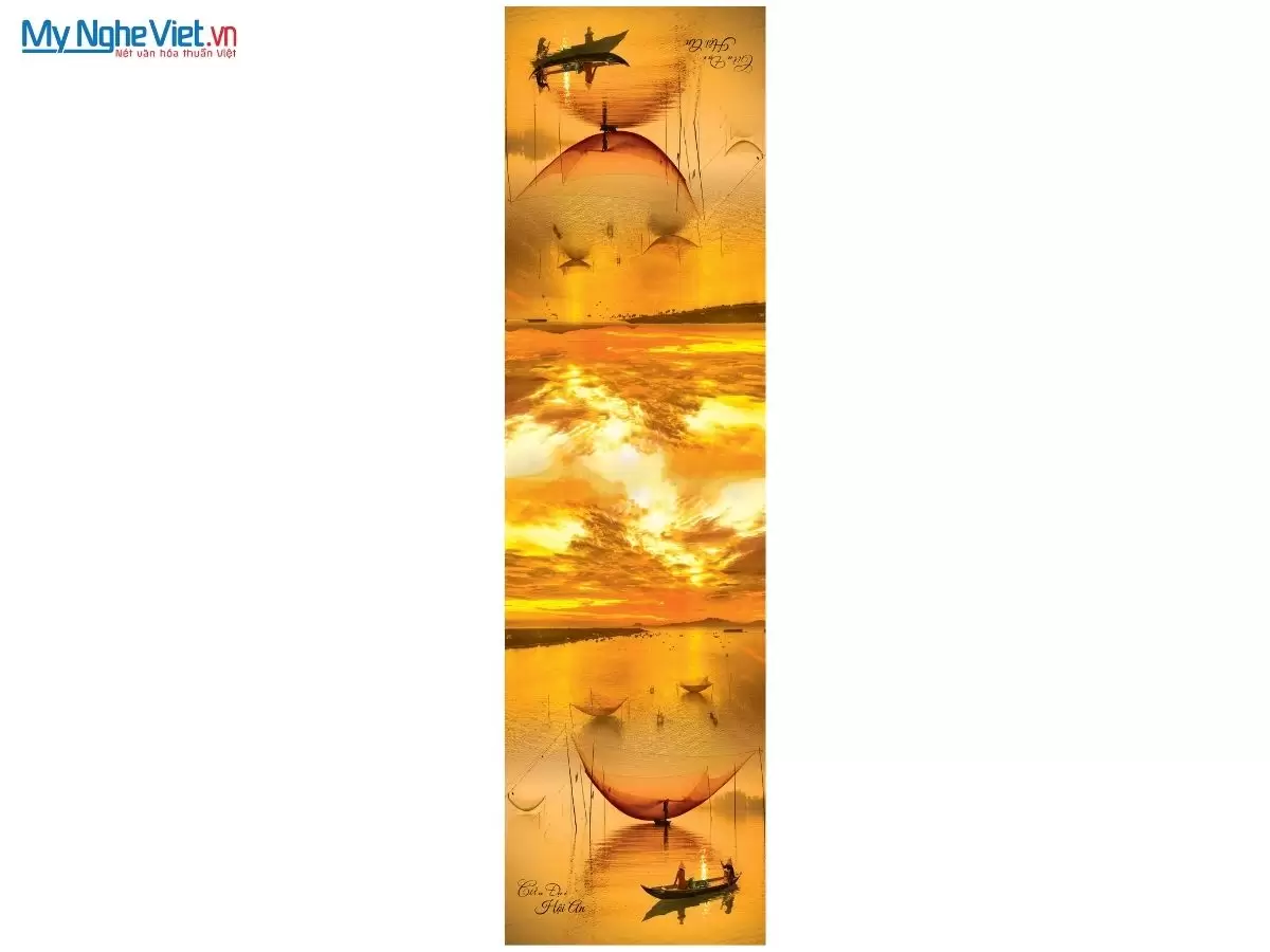 Khăn lụa tơ tằm in họa tiết nghệ thuật cao cấp