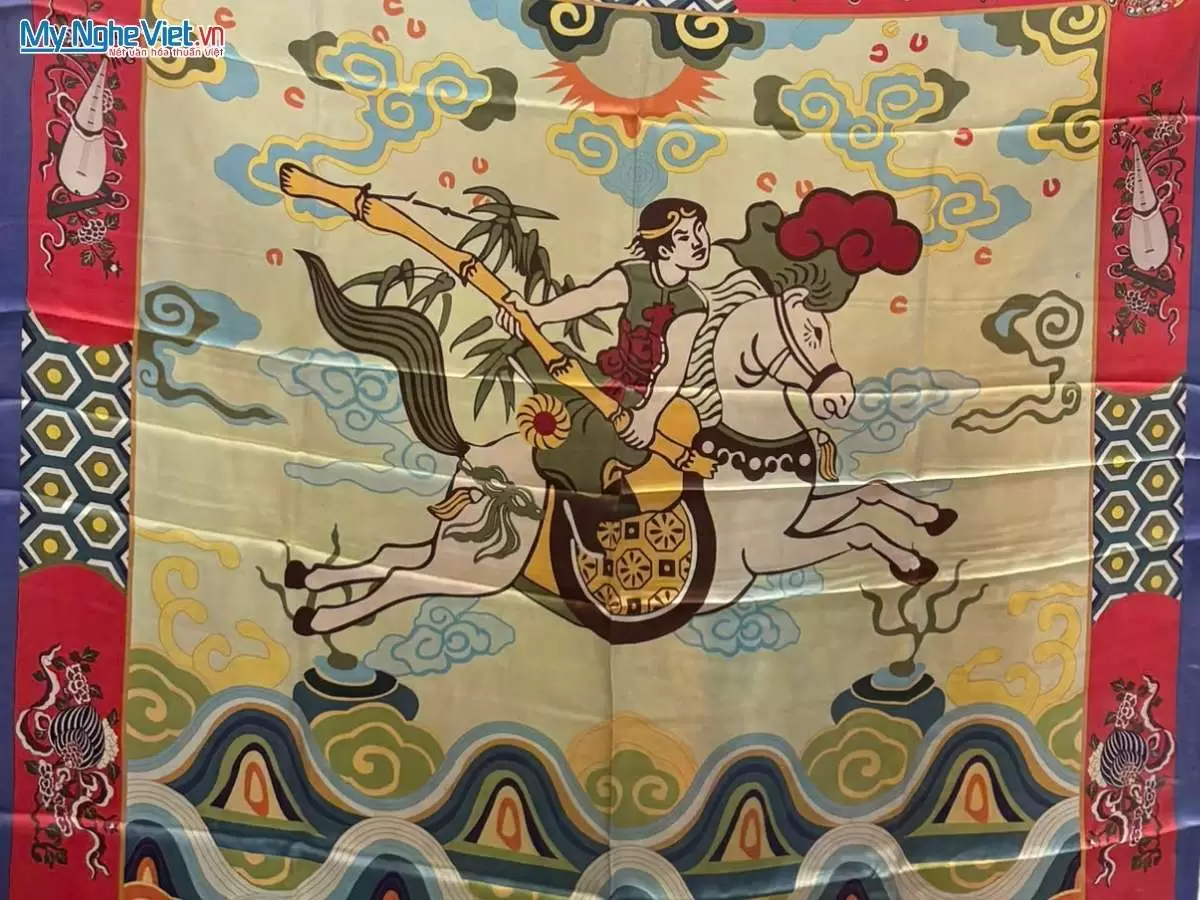 Khăn lụa tơ tằm in họa tiết nghệ thuật