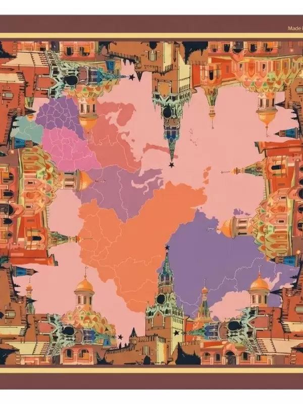 Khăn lụa tơ tằm in họa tiết nghệ thuật