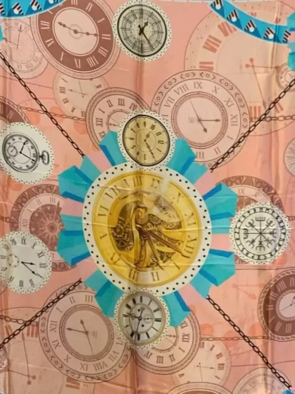 Khăn lụa tơ tằm in họa tiết nghệ thuật