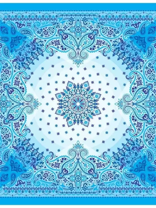 Khăn lụa tơ tằm in họa tiết nghệ thuật